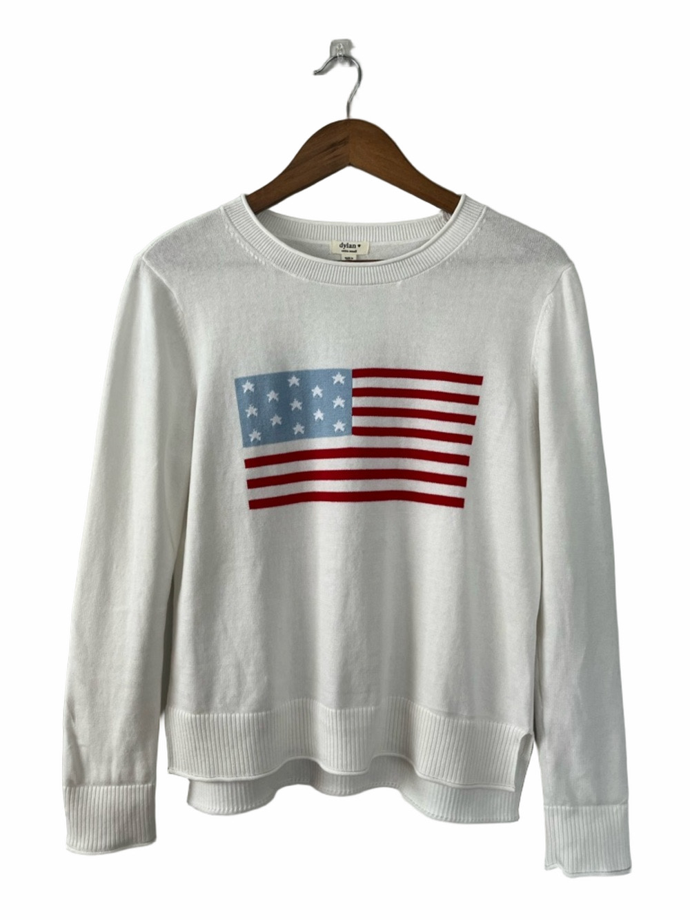 Dylan American Flag Knit Sweater XS Patriotic USA Coastal Preppy - Picture 7 of 14